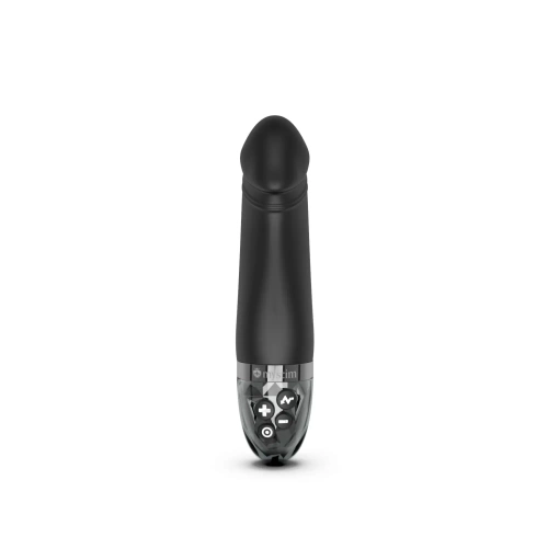 Mystim Real Deal Neil Black Edition - вибратор для точки G с электростимуляцией и программой тренировки мышц тазового дна, 16.5х3.6 см (чёрный)